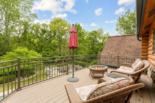 10415 Ridge Ln, Huntley, IL 60142 - view of wooden deck