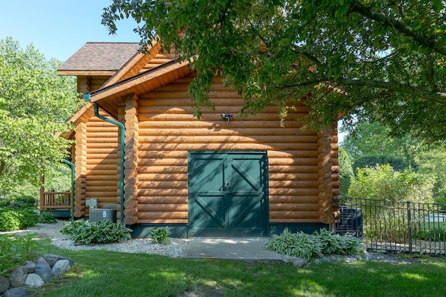 10415 Ridge Ln, Huntley, IL 60142 - view of outbuilding featuring central air condition unit