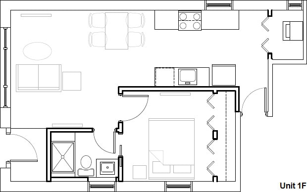 1407 N Bosworth Ave, Chicago, IL 60642 - room layout