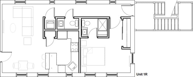 1407 N Bosworth Ave, Chicago, IL 60642 - floor plan / room layout