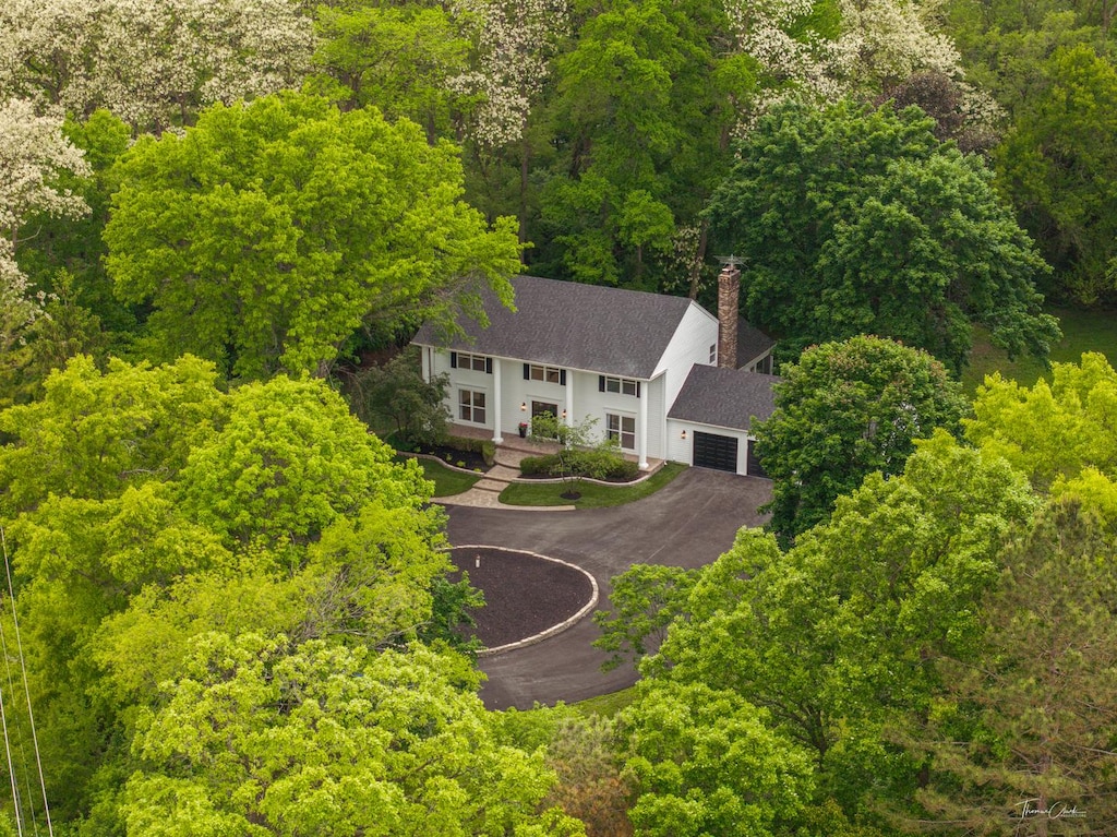 27036 W Miller Rd, Lake Barrington, IL 60010 - aerial view of property and surrounding area featuring a forest