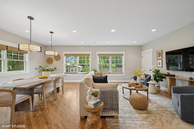 234 E Saint Charles Rd, Elmhurst, IL 60126 - living area with light wood-type flooring and recessed lighting