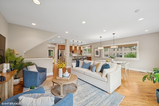 234 E Saint Charles Rd, Elmhurst, IL 60126 - living area with recessed lighting and light wood finished floors