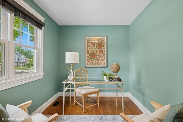 234 E Saint Charles Rd, Elmhurst, IL 60126 - office area featuring wood finished floors