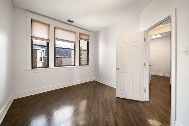 4054 W Palmer St Unit 2, Chicago, IL 60639 - unfurnished room with dark wood-style flooring and baseboards
