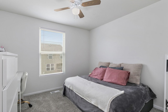 131 Bristol Ln Unit 2, Wood Dale, IL 60191 - carpeted bedroom featuring baseboards and a ceiling fan