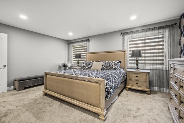 7215 Birchwood Ct Unit 19B, Willowbrook, IL 60527 - bedroom with carpet flooring, recessed lighting, and baseboards