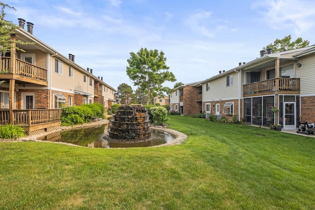 7215 Birchwood Ct Unit 19B, Willowbrook, IL 60527 - view of grassy yard with a residential view