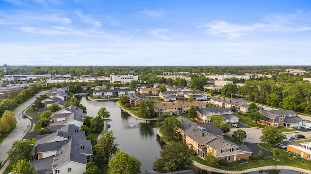 7215 Birchwood Ct Unit 19B, Willowbrook, IL 60527 - aerial perspective of suburban area featuring a nearby body of water
