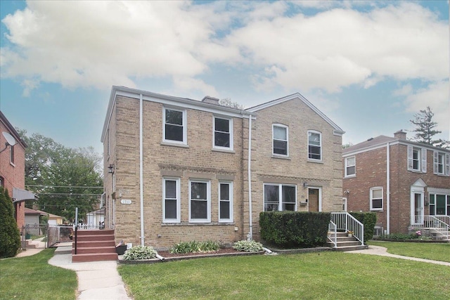 1711 White St, Des Plaines, IL 60018 - view of front facade with brick siding