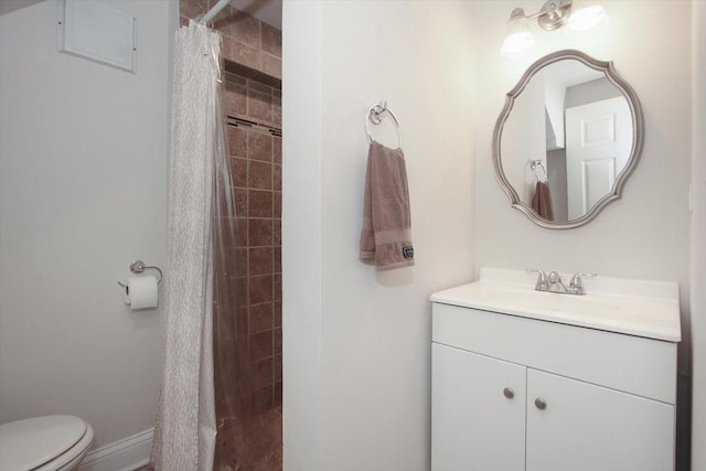 1711 White St, Des Plaines, IL 60018 - full bath featuring vanity, toilet, and tiled shower