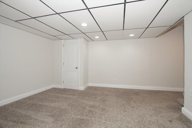 1711 White St, Des Plaines, IL 60018 - finished basement featuring carpet floors, recessed lighting, and baseboards