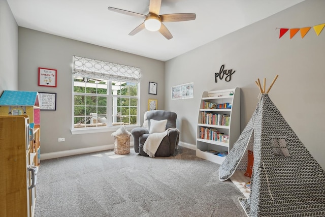 819 Heatherfield Cir, Naperville, IL 60565 - bedroom featuring baseboards, carpet flooring, and a ceiling fan