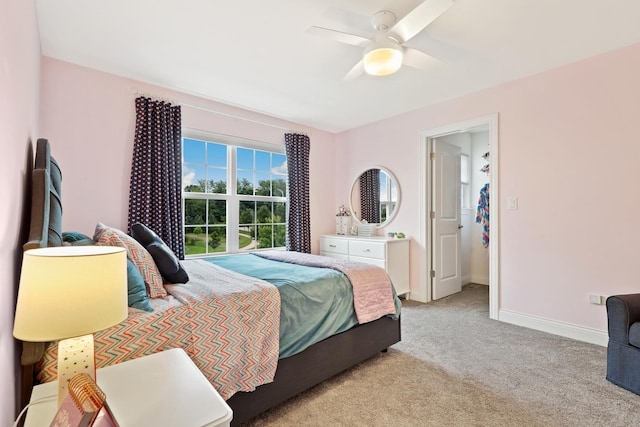 819 Heatherfield Cir, Naperville, IL 60565 - bedroom featuring carpet, ceiling fan, and baseboards
