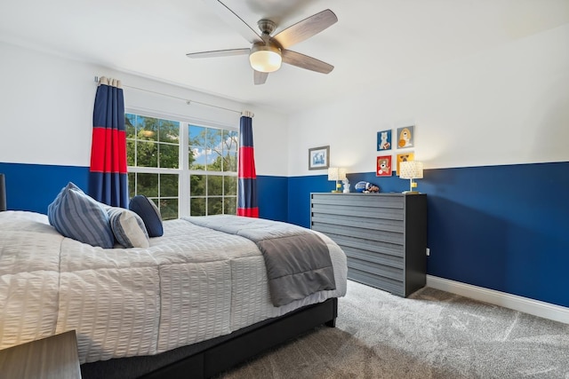 819 Heatherfield Cir, Naperville, IL 60565 - carpeted bedroom featuring a ceiling fan and baseboards