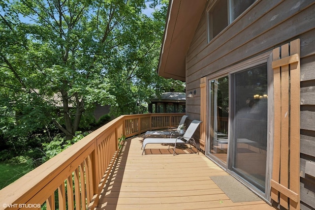 11214 Halma Ln, Woodstock, IL 60098 - view of wooden deck