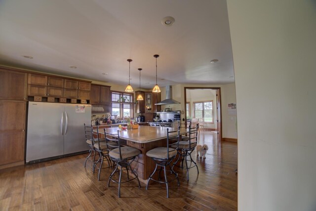 1897 N 2500 E Rd, Watseka, IL 60970 - dining space featuring plenty of natural light, dark wood finished floors, and recessed lighting