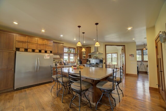 1897 N 2500 E Rd, Watseka, IL 60970 - dining room featuring plenty of natural light, hardwood / wood-style flooring, and recessed lighting