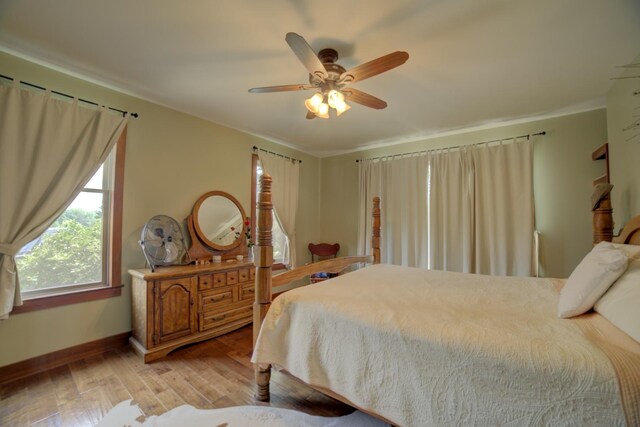 1897 N 2500 E Rd, Watseka, IL 60970 - bedroom with light wood-type flooring and ceiling fan