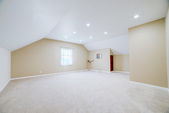 1897 N 2500 E Rd, Watseka, IL 60970 - bonus room with light colored carpet, lofted ceiling, and recessed lighting