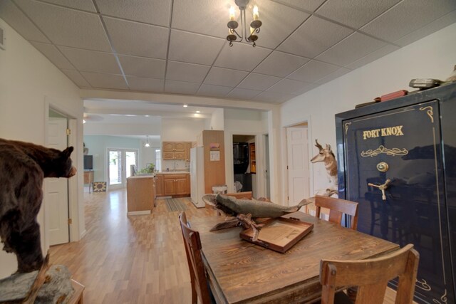 1897 N 2500 E Rd, Watseka, IL 60970 - dining room with light wood-type flooring and a drop ceiling