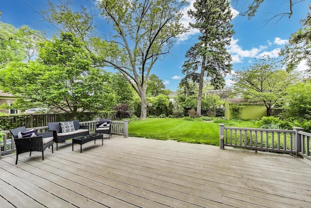 433 S Dunton Ave, Arlington Heights, IL 60005 - wooden deck featuring an outdoor hangout area