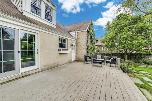 433 S Dunton Ave, Arlington Heights, IL 60005 - wooden terrace featuring outdoor lounge area