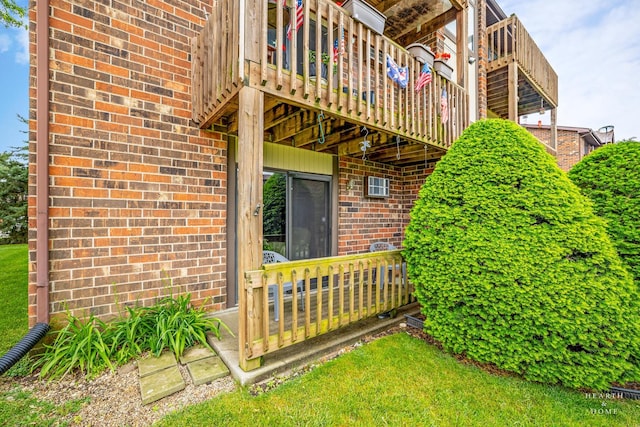 417 Berkshire Dr Unit 16, Crystal Lake, IL 60014 - exterior space featuring brick siding and a deck