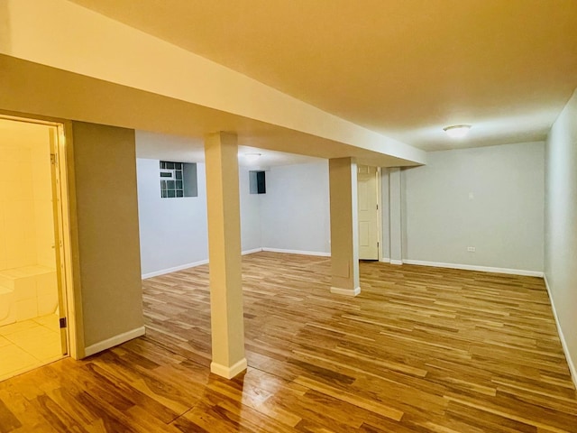 3106 S May St, Chicago, IL 60608 - finished basement with wood finished floors and baseboards