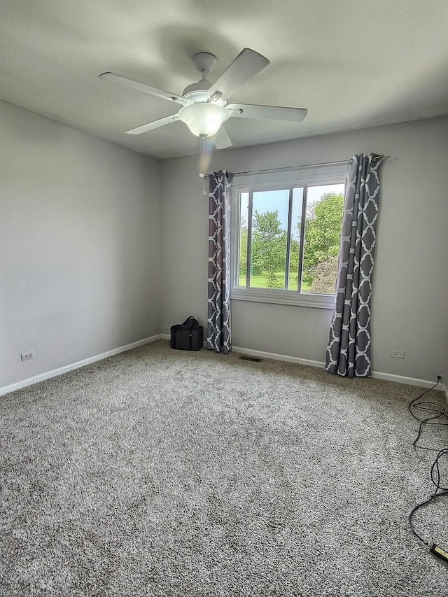 23243 S Volbrecht Rd, Crete, IL 60417 - carpeted spare room featuring a ceiling fan and baseboards