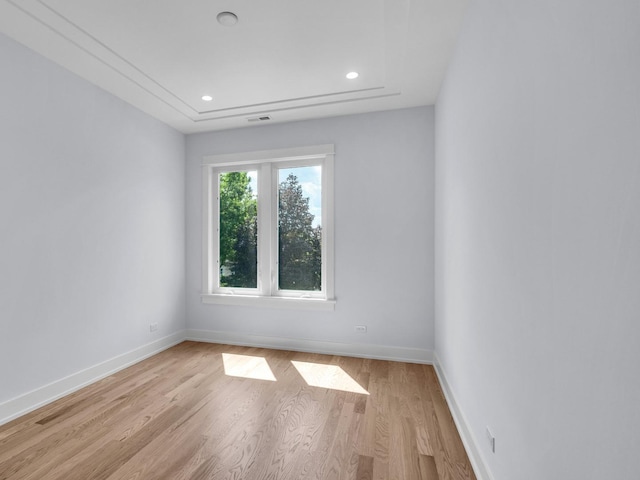 4845 N Mcvicker Ave, Chicago, IL 60630 - empty room with light wood-style flooring and recessed lighting