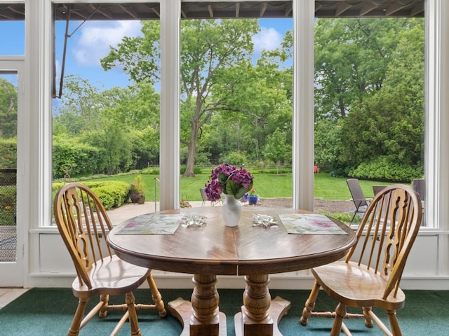 811 Redwood Ln, Glenview, IL 60025 - view of patio / terrace featuring view of wooded area