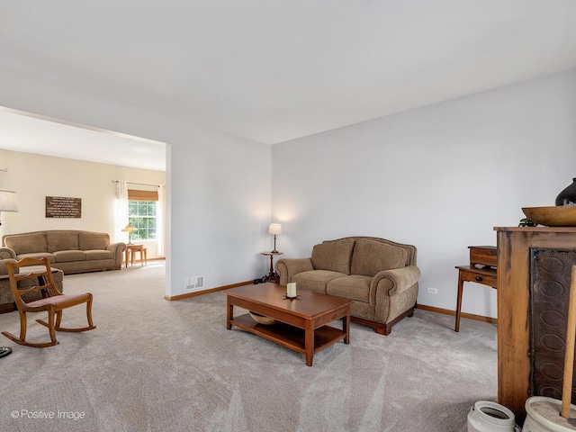 1665 Whispering Oaks Ct, West Chicago, IL 60185 - carpeted living room with baseboards