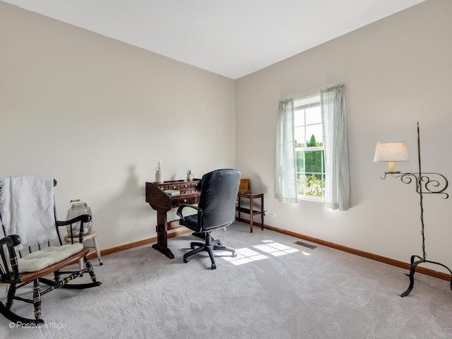 1665 Whispering Oaks Ct, West Chicago, IL 60185 - office featuring baseboards and carpet flooring