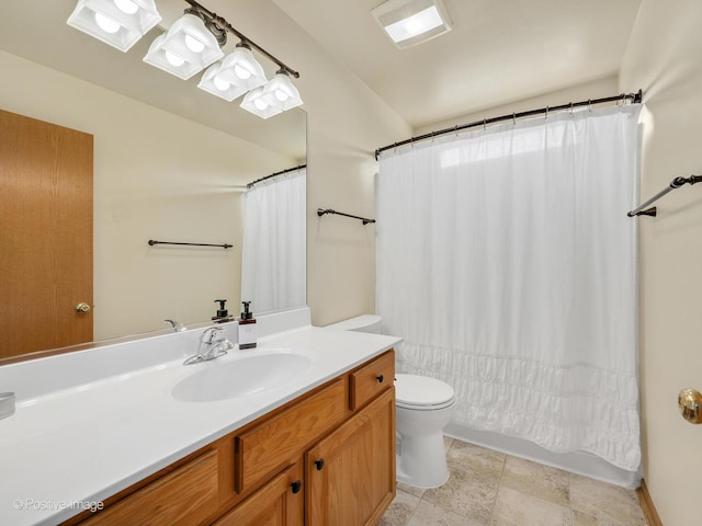 1665 Whispering Oaks Ct, West Chicago, IL 60185 - bathroom with vanity and curtained shower