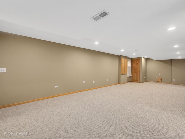 1665 Whispering Oaks Ct, West Chicago, IL 60185 - finished basement featuring recessed lighting and light carpet