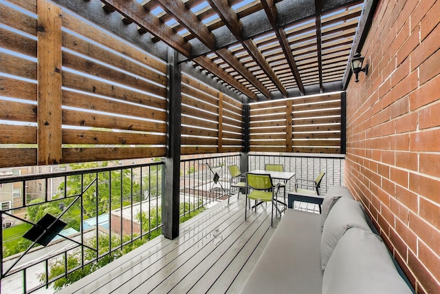 2709 W Bryn Mawr Ave Unit 4, Chicago, IL 60659 - deck featuring outdoor dining space