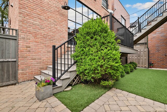 2429 W Belden Ave, Chicago, IL 60647 - doorway to property with brick siding