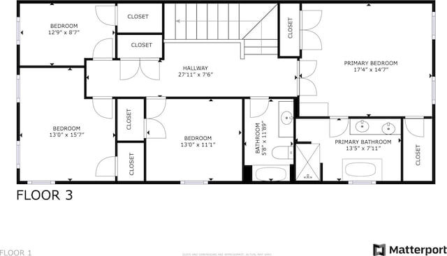 2429 W Belden Ave, Chicago, IL 60647 - view of property floor plan