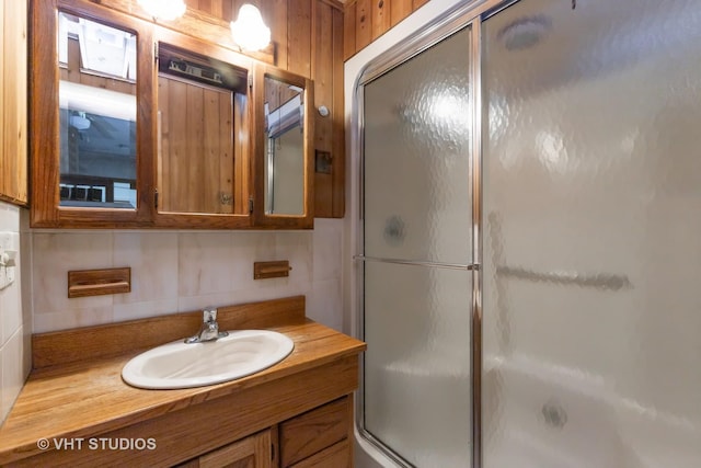 34140 N Hickory Ave, Grayslake, IL 60030 - bathroom featuring vanity and tasteful backsplash