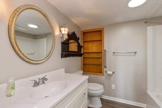34140 N Hickory Ave, Grayslake, IL 60030 - bathroom featuring vanity and wood finished floors