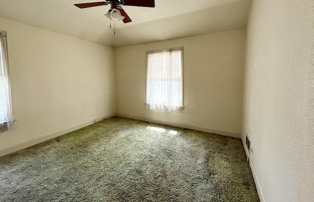 1140 Blanchan Ave, La Grange Park, IL 60526 - carpeted spare room with healthy amount of natural light, a ceiling fan, and baseboards