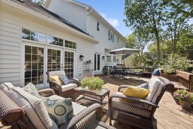 415 Fuller Rd, Hinsdale, IL 60521 - wooden deck featuring outdoor lounge area and outdoor dining area