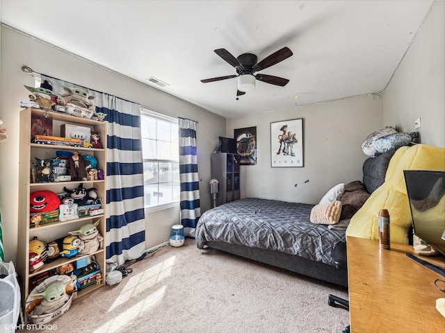 665 Cindy Ln, Wheeling, IL 60090 - carpeted bedroom featuring a ceiling fan