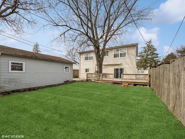 665 Cindy Ln, Wheeling, IL 60090 - rear view of house with a deck