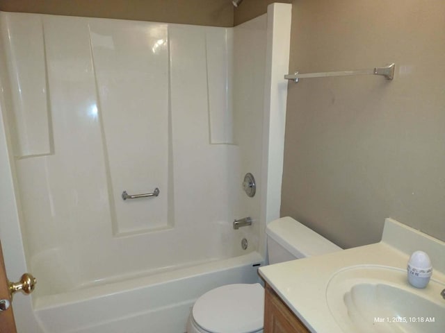 41 Manor Dr, Matteson, IL 60443 - full bath featuring toilet, shower / bath combination, and vanity