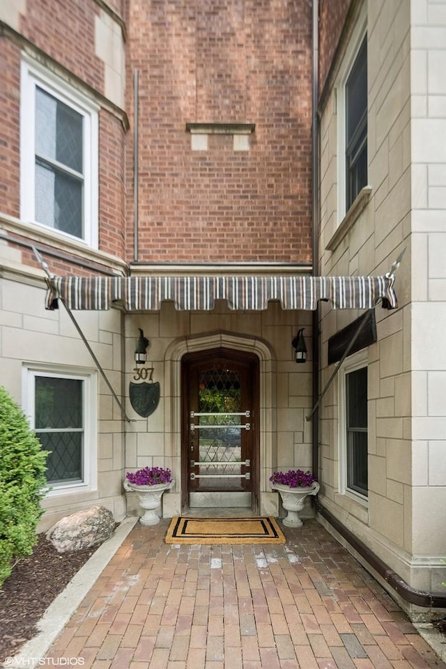 307 W Harris Ave Unit 3A, La Grange, IL 60525 - entrance to property featuring brick siding