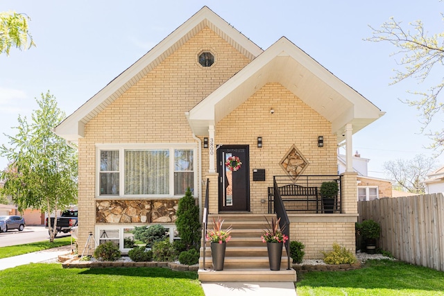 3800 N Oketo Ave, Chicago, IL 60634 - view of front of house with brick siding
