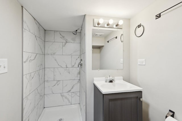 1508 N Lake Shore Dr, Round Lake Beach, IL 60073 - full bath featuring vanity and tiled shower