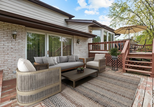 1452 Hemlock Knoll Ter, Northbrook, IL 60062 - wooden deck featuring an outdoor hangout area